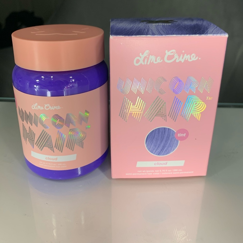 Lime Crime semi permanent hair dye in cloud ☁️